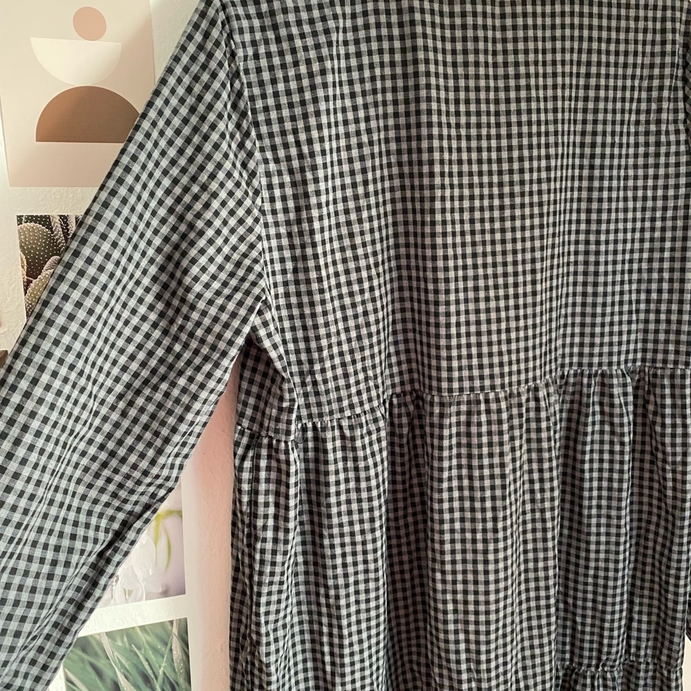 ‼️SOLD‼️Black and Gray Checkered Dress - Picture 5 of 5